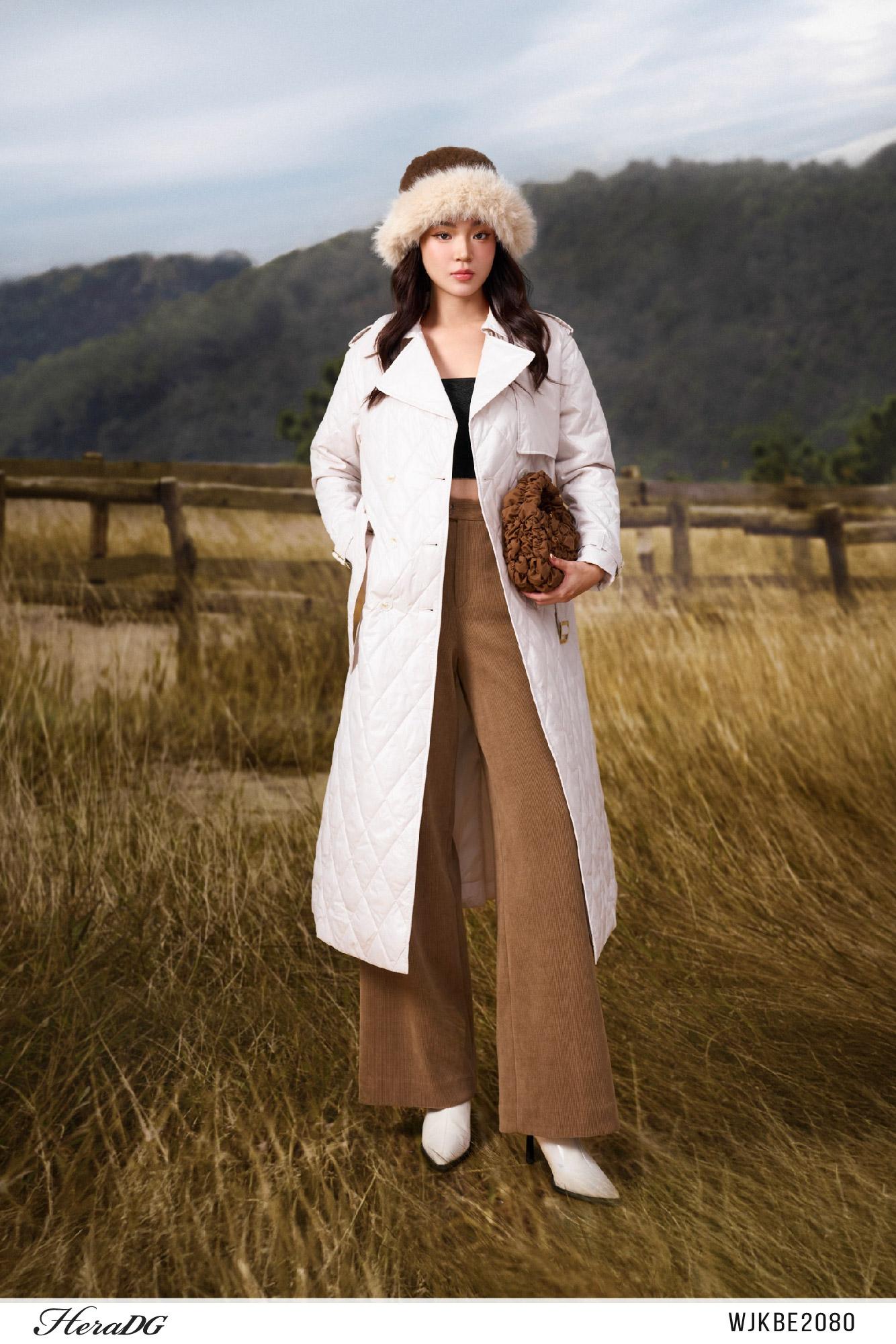 Áo phao 3 lớp dáng dài trenchcoat