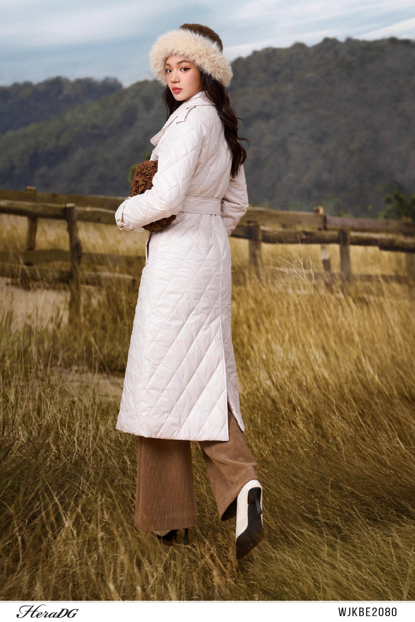 Áo phao 3 lớp dáng dài trenchcoat