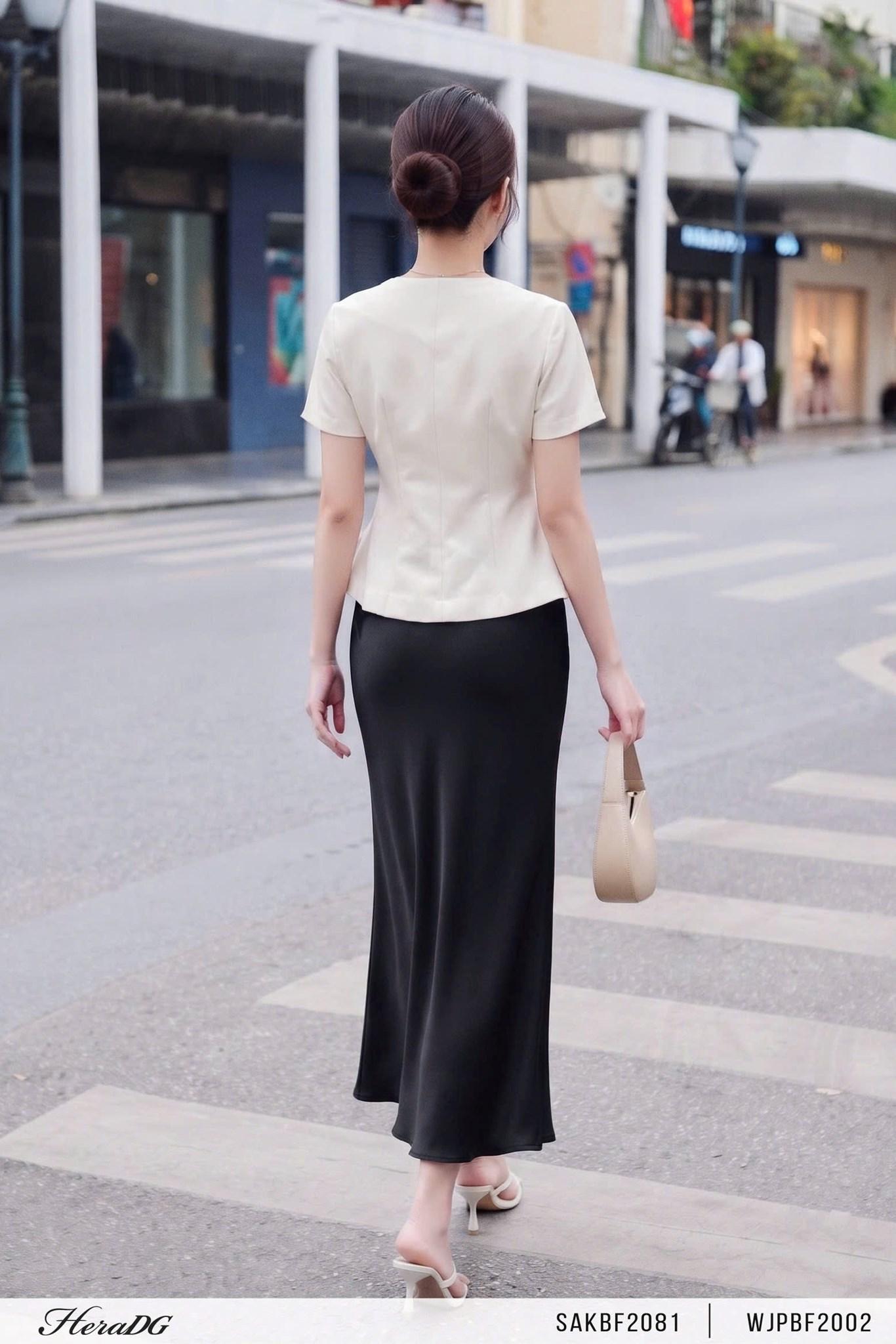 Chân váy lụa dáng đuôi cá – ảnh 6