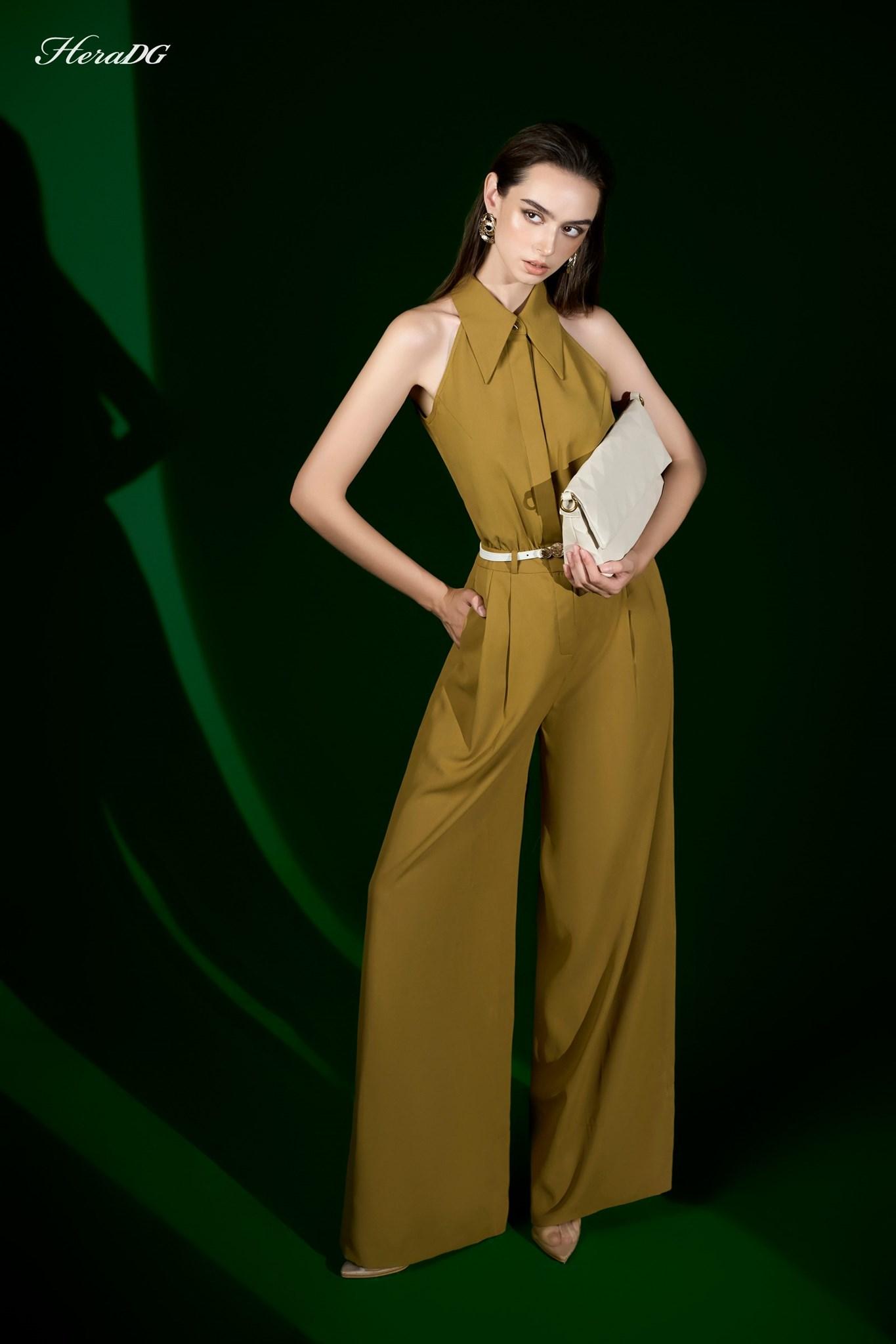 Jumsuit cổ dáng yếm/WJPBD2001/HERA16