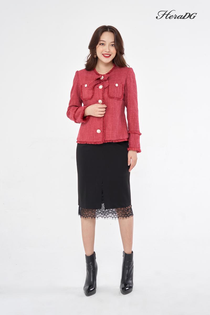 Áo khoác dạ tweed