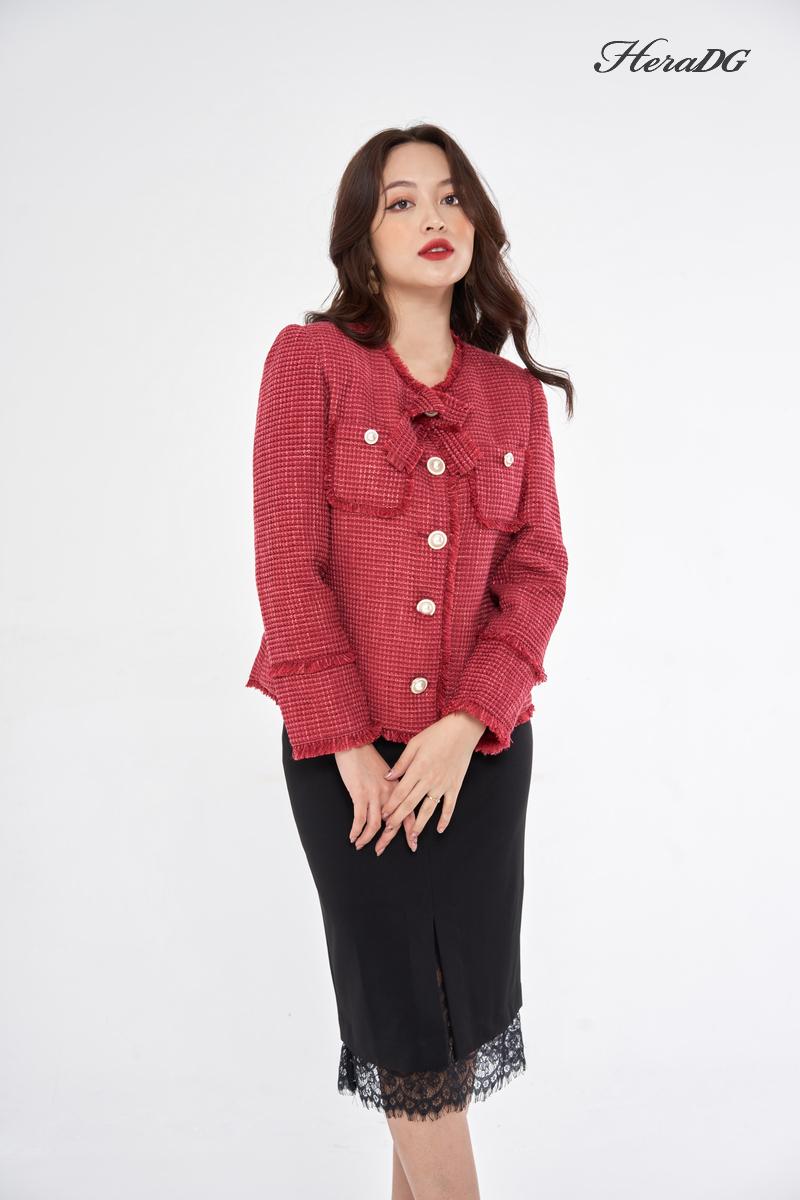 Áo khoác dạ tweed