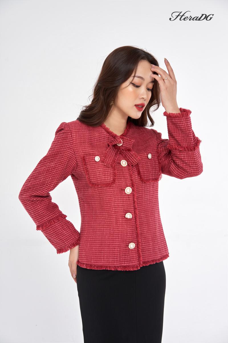 Áo khoác dạ tweed