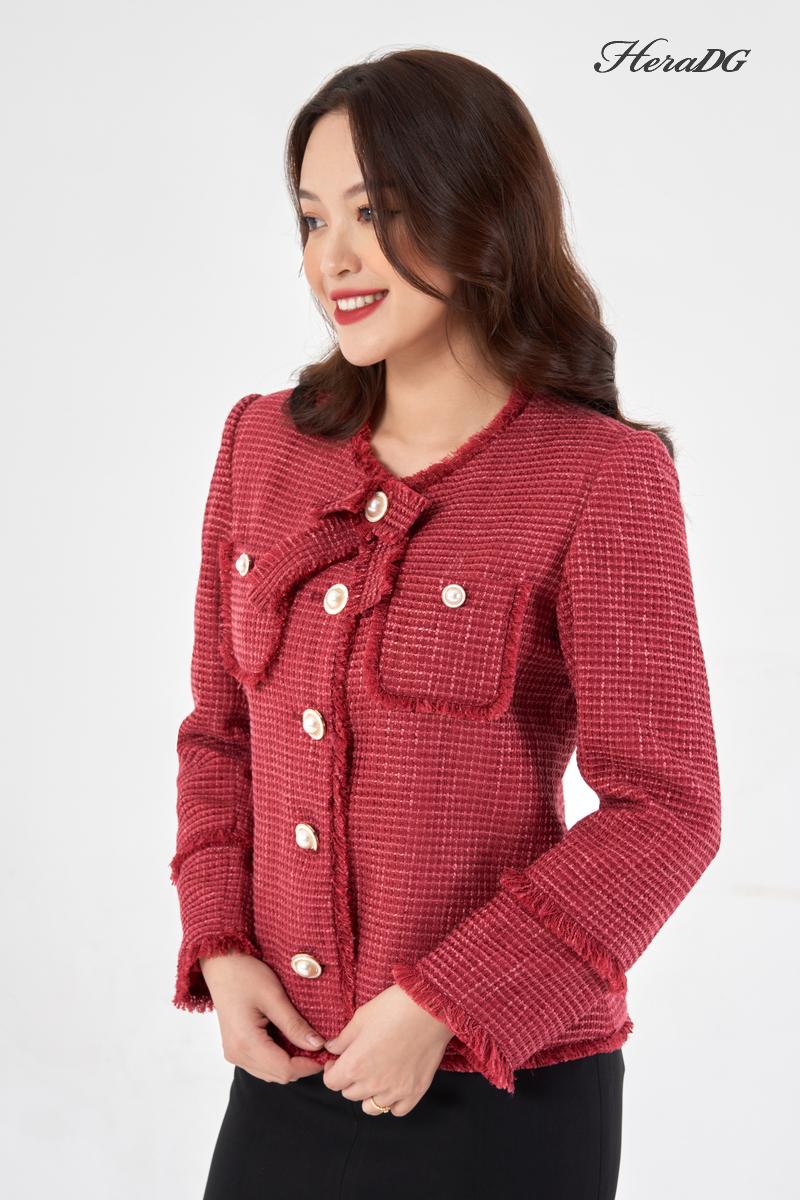 Áo khoác dạ tweed