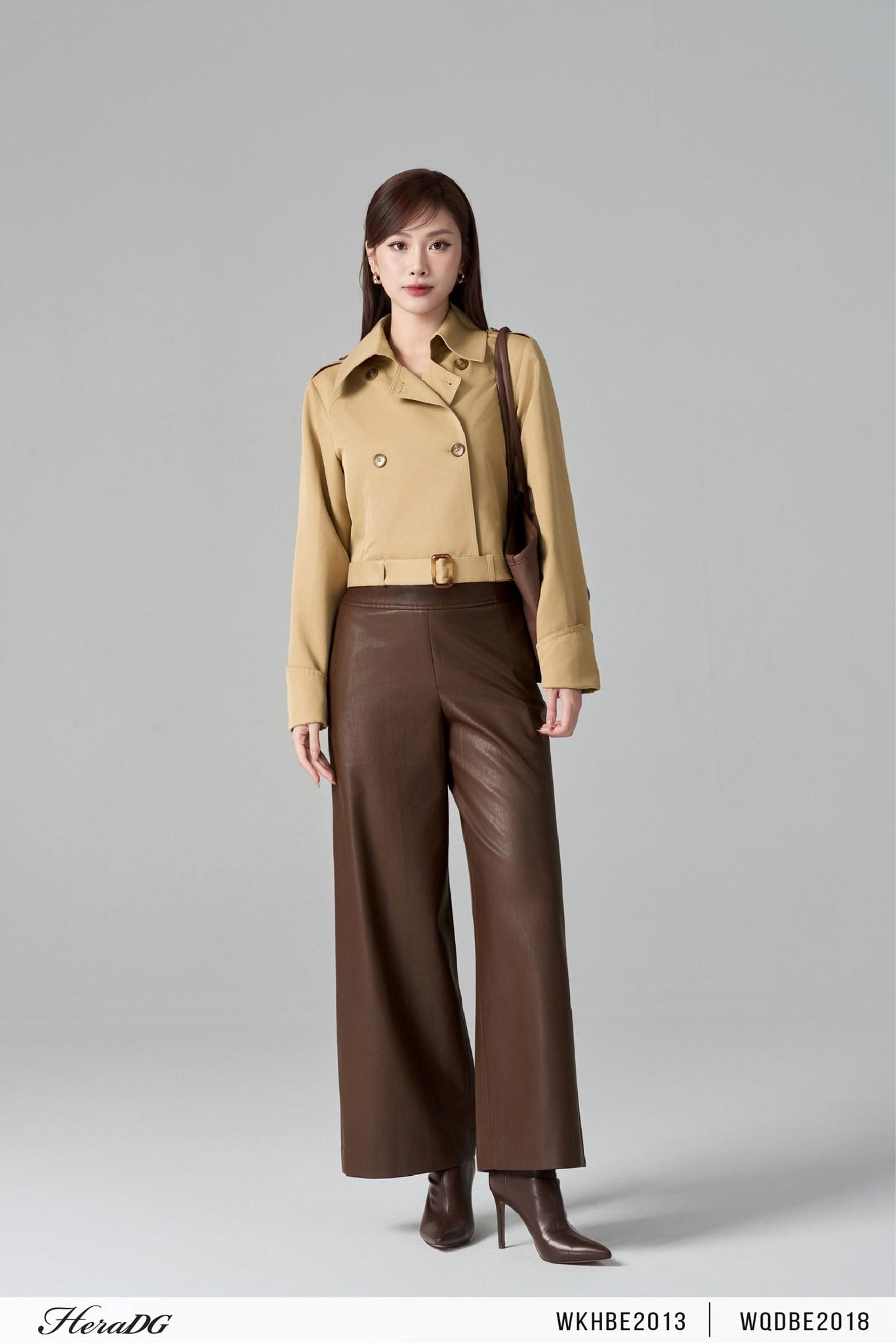 Áo trench coat dáng ngắn