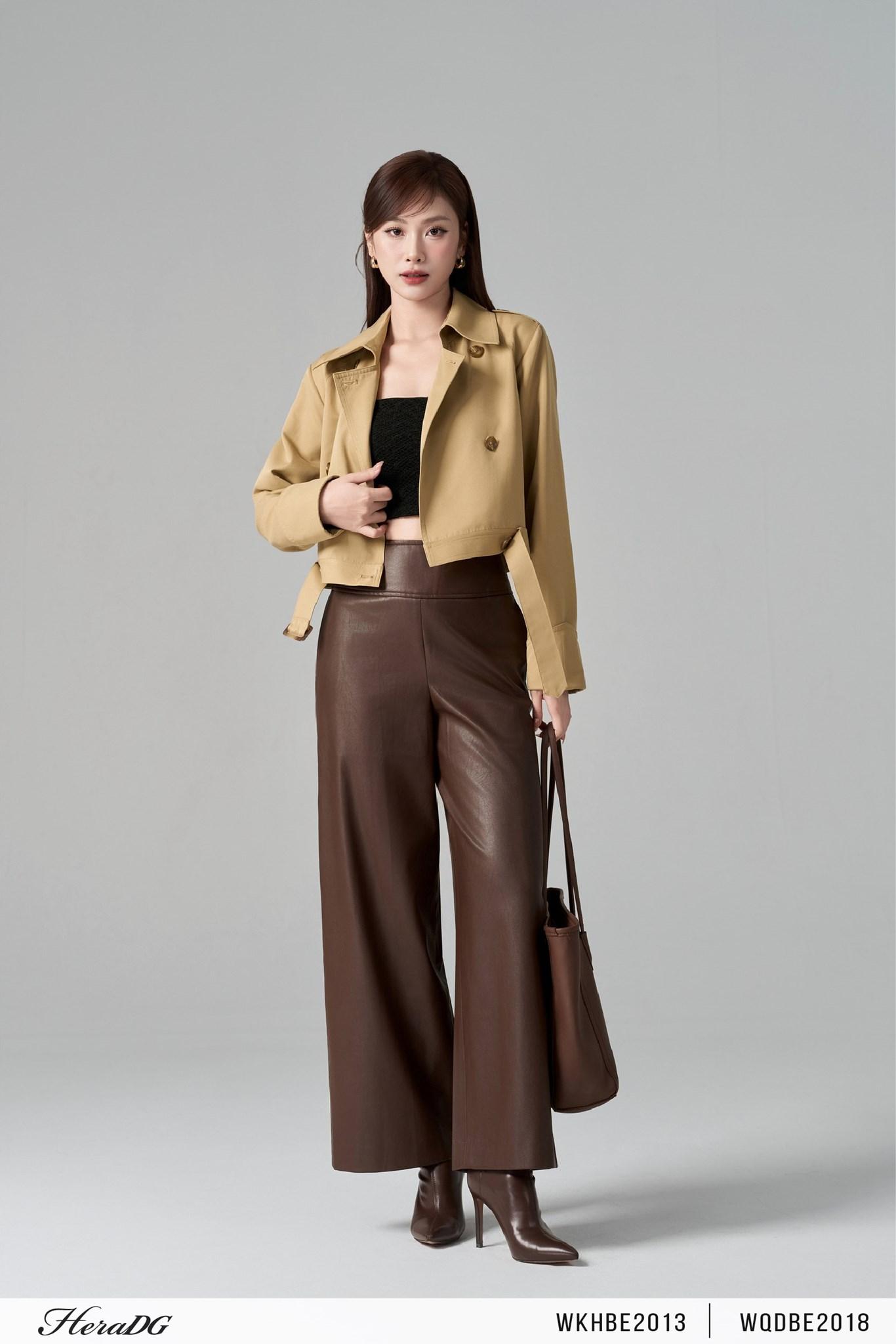 Áo trench coat dáng ngắn
