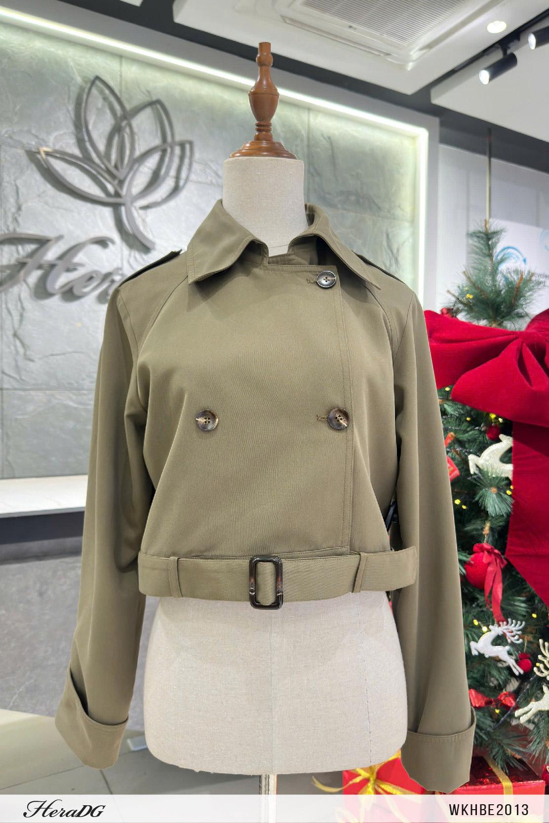 Áo trench coat dáng ngắn