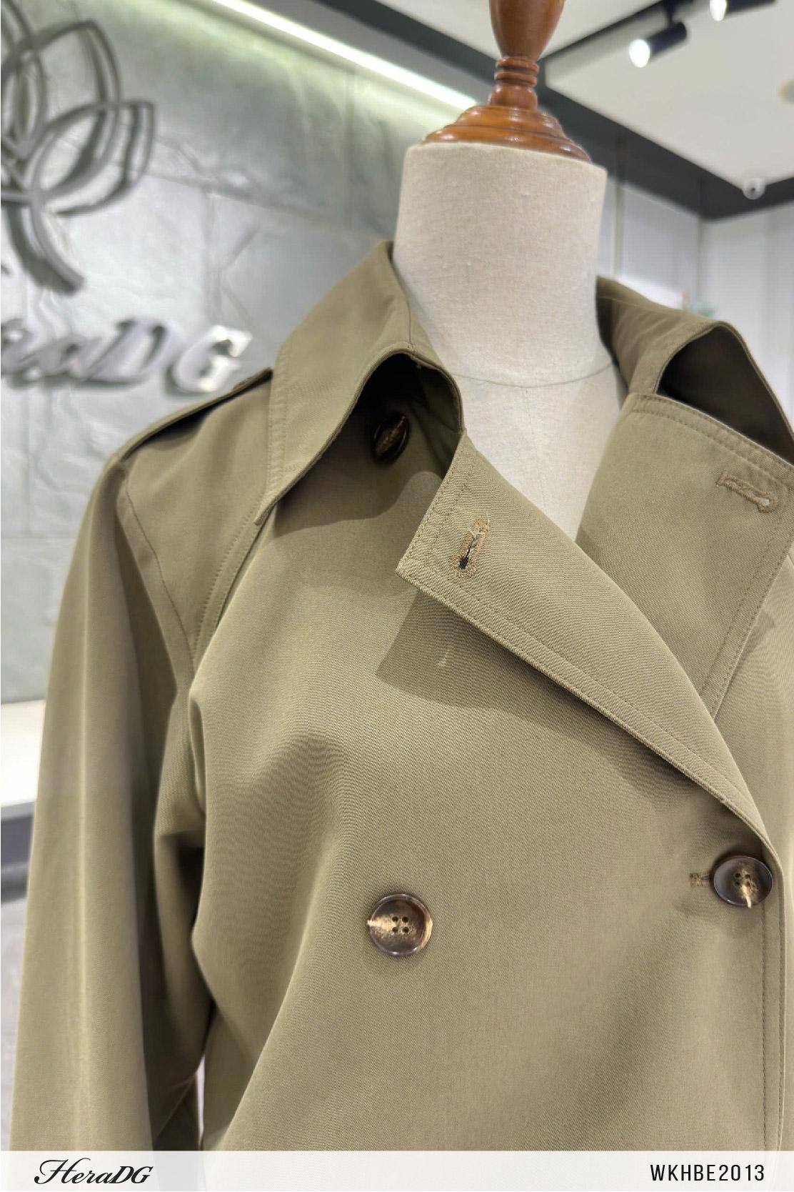 Áo trench coat dáng ngắn
