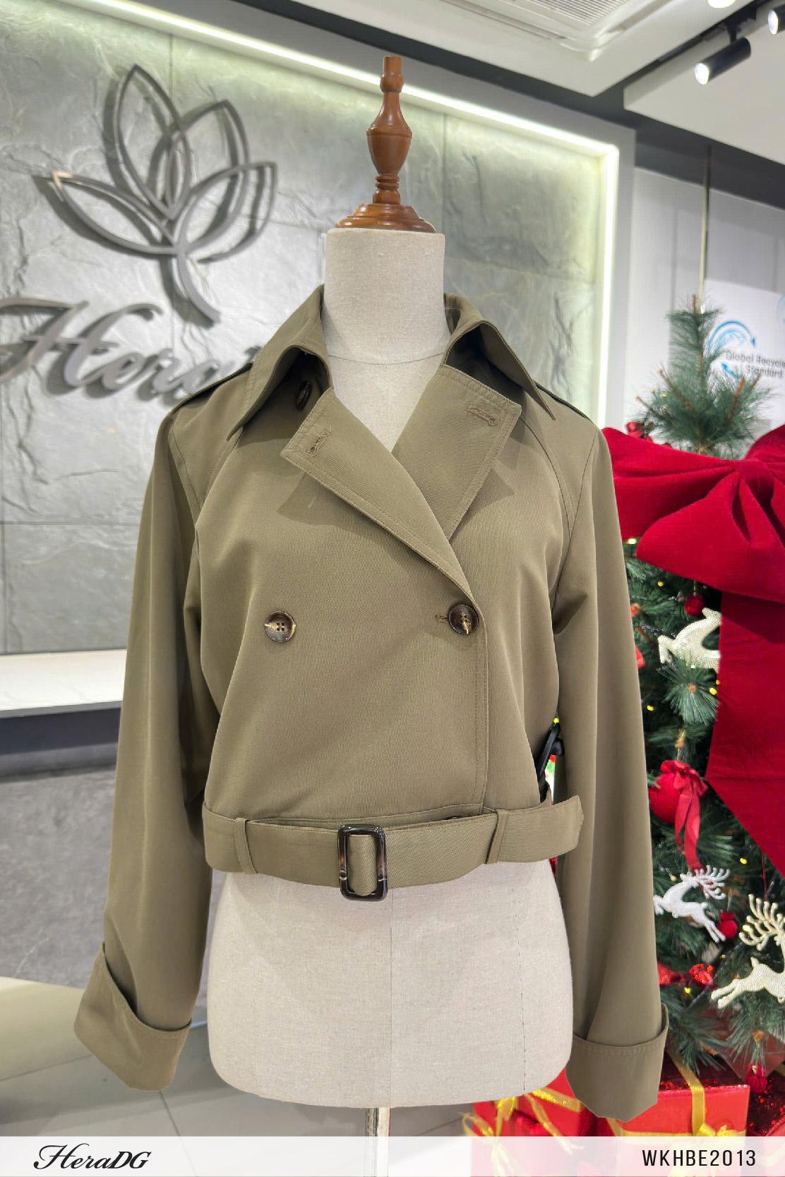 Áo trench coat dáng ngắn
