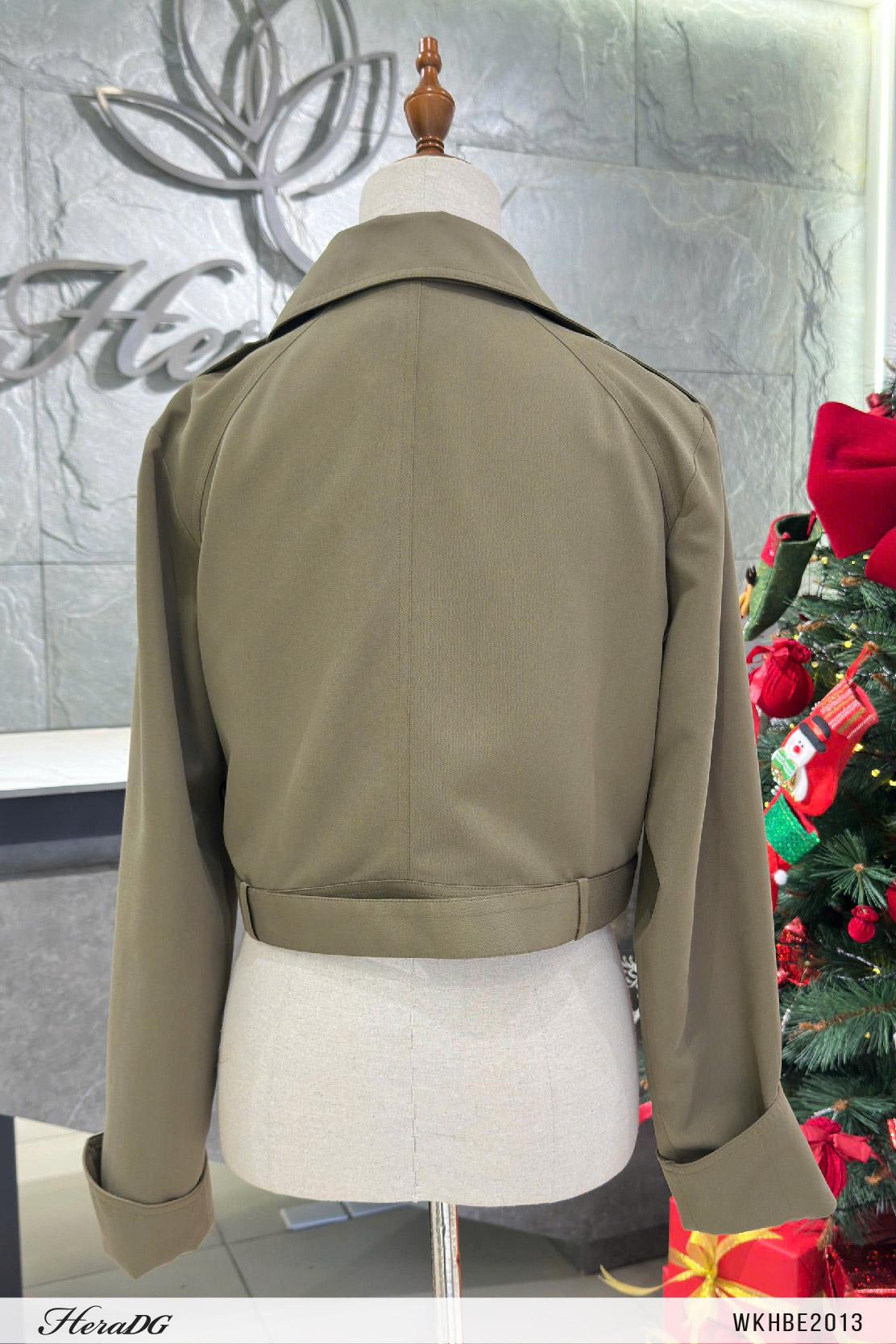 Áo trench coat dáng ngắn