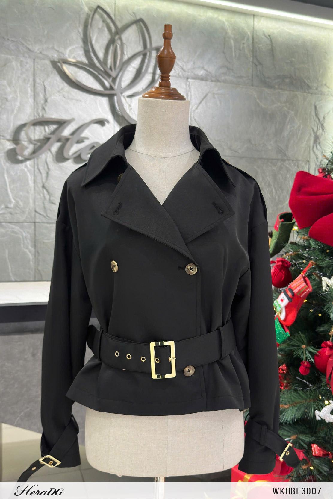 Áo khoác trench coat dáng ngắn