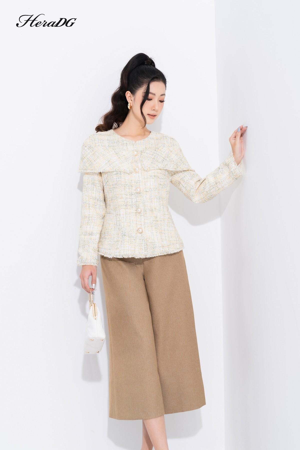 Quần suông diễu gấu