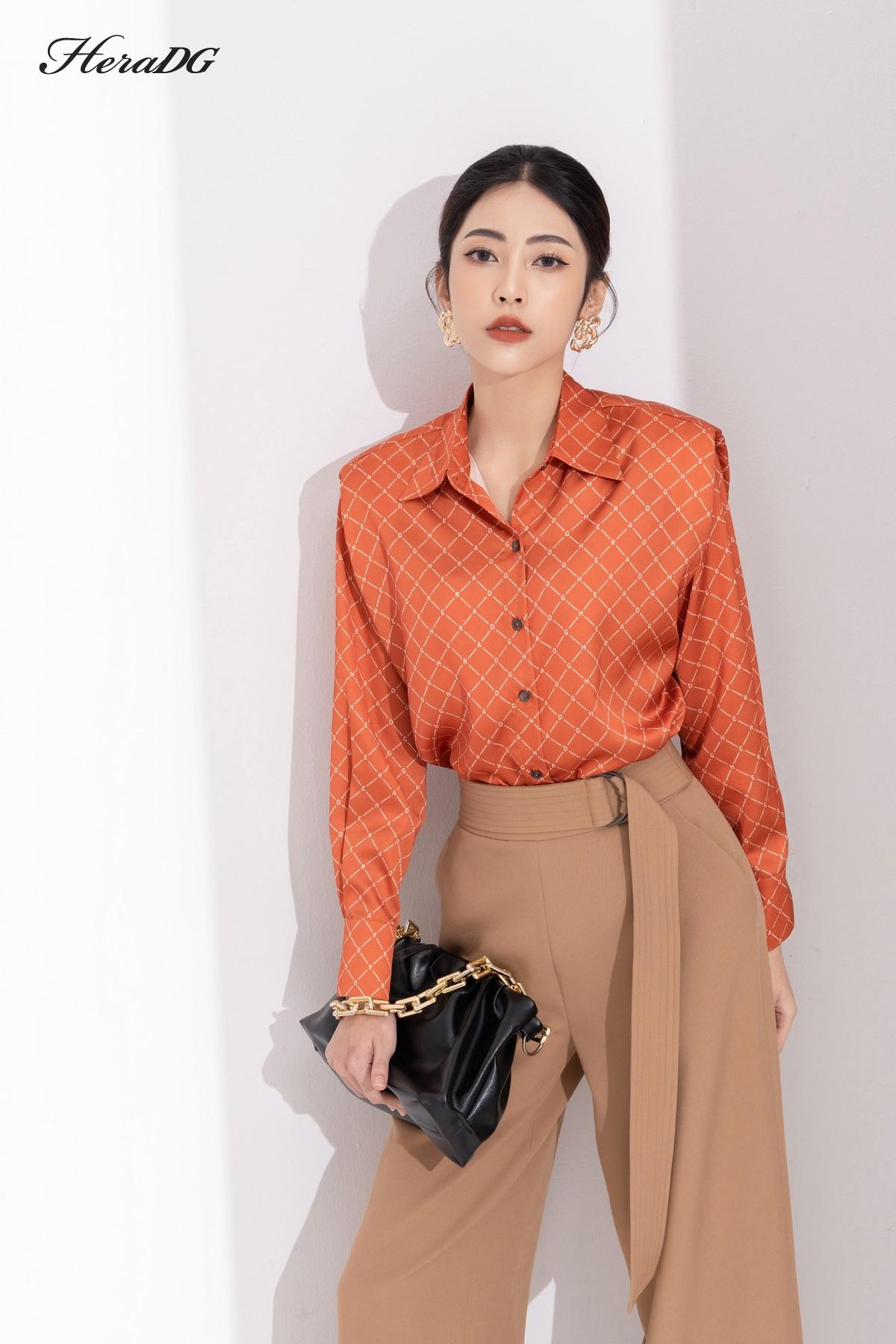 Quần suông dài kèm đai