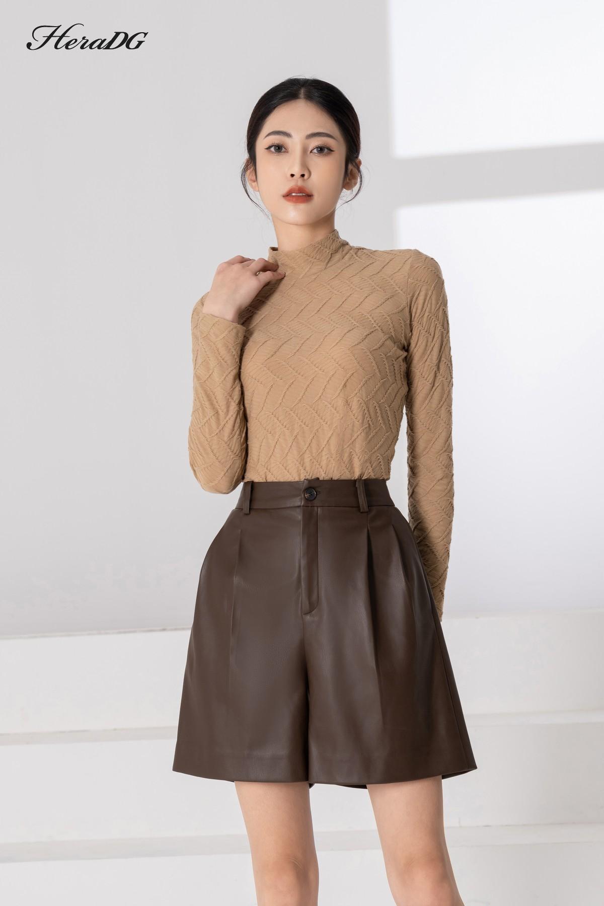 Quần short xếp ly