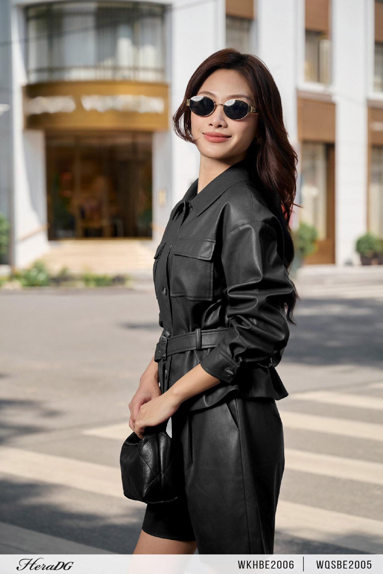 Quần short da