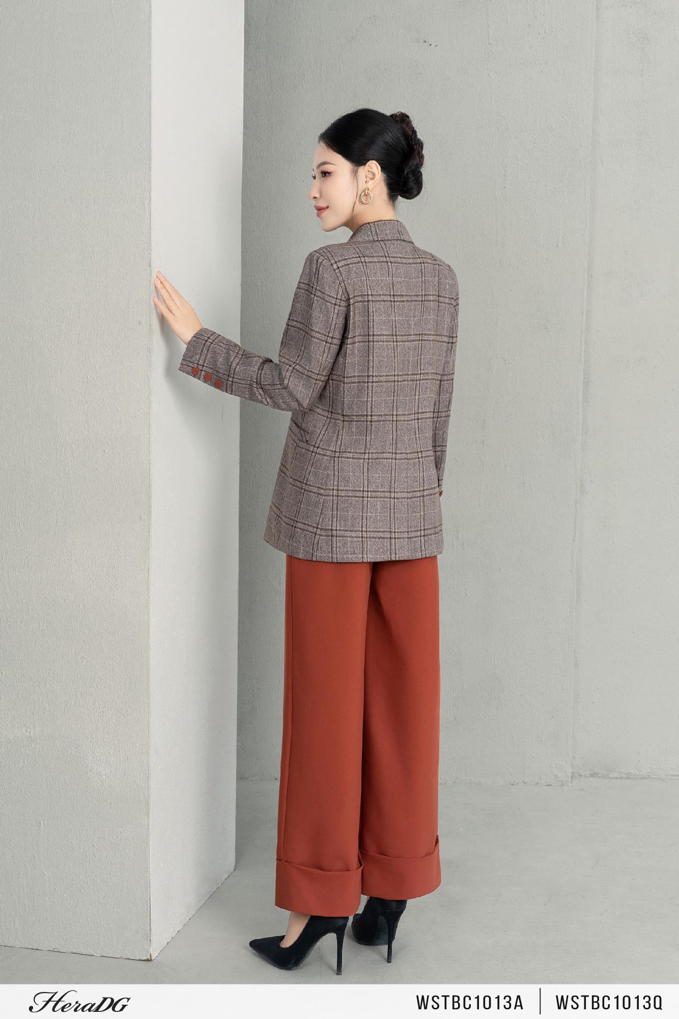 Quần suông gấu lơ vê