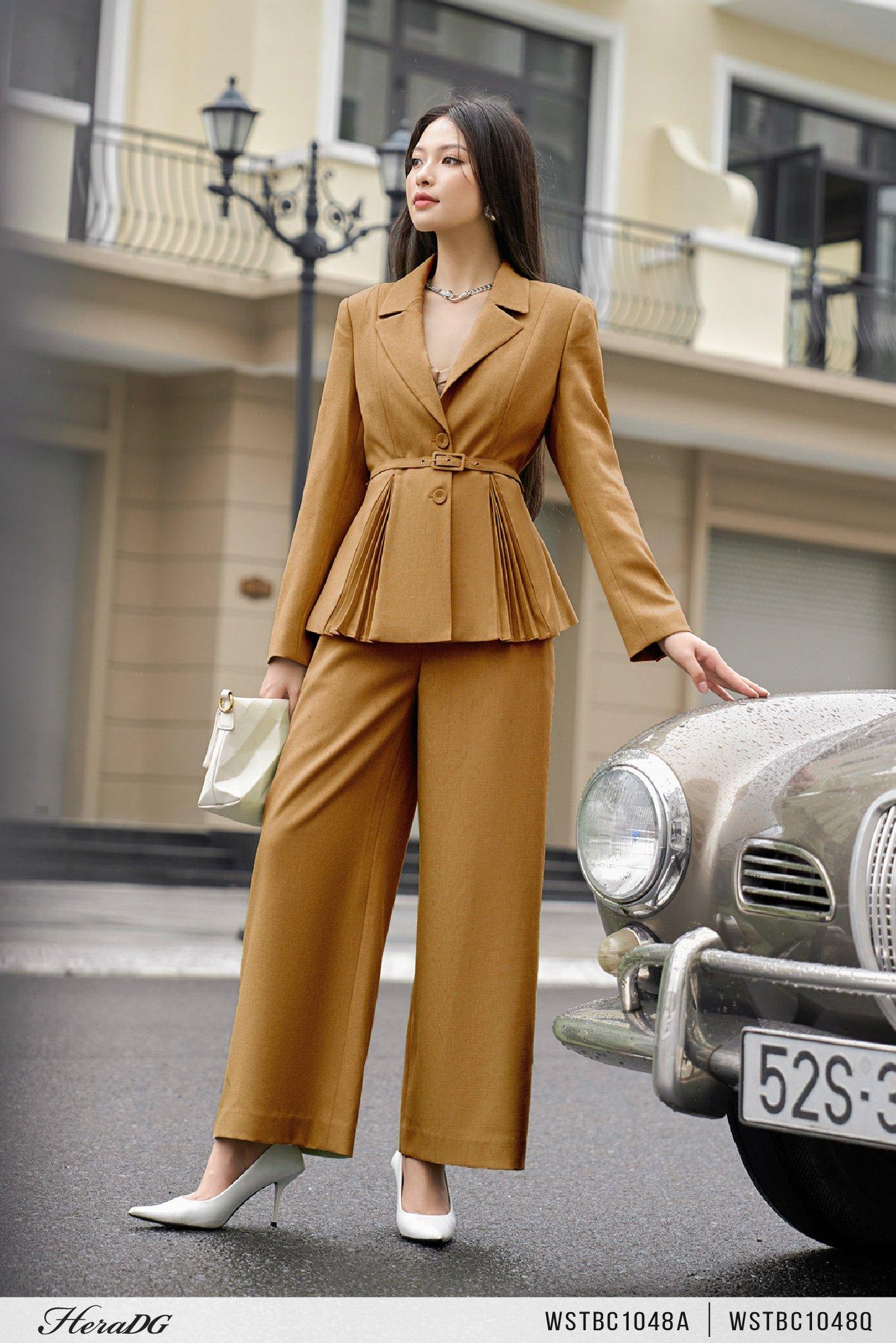 Áo vest phối dập ly