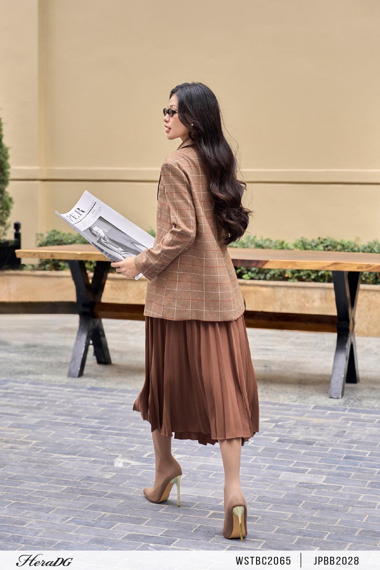 Set áo blazer kèm gile