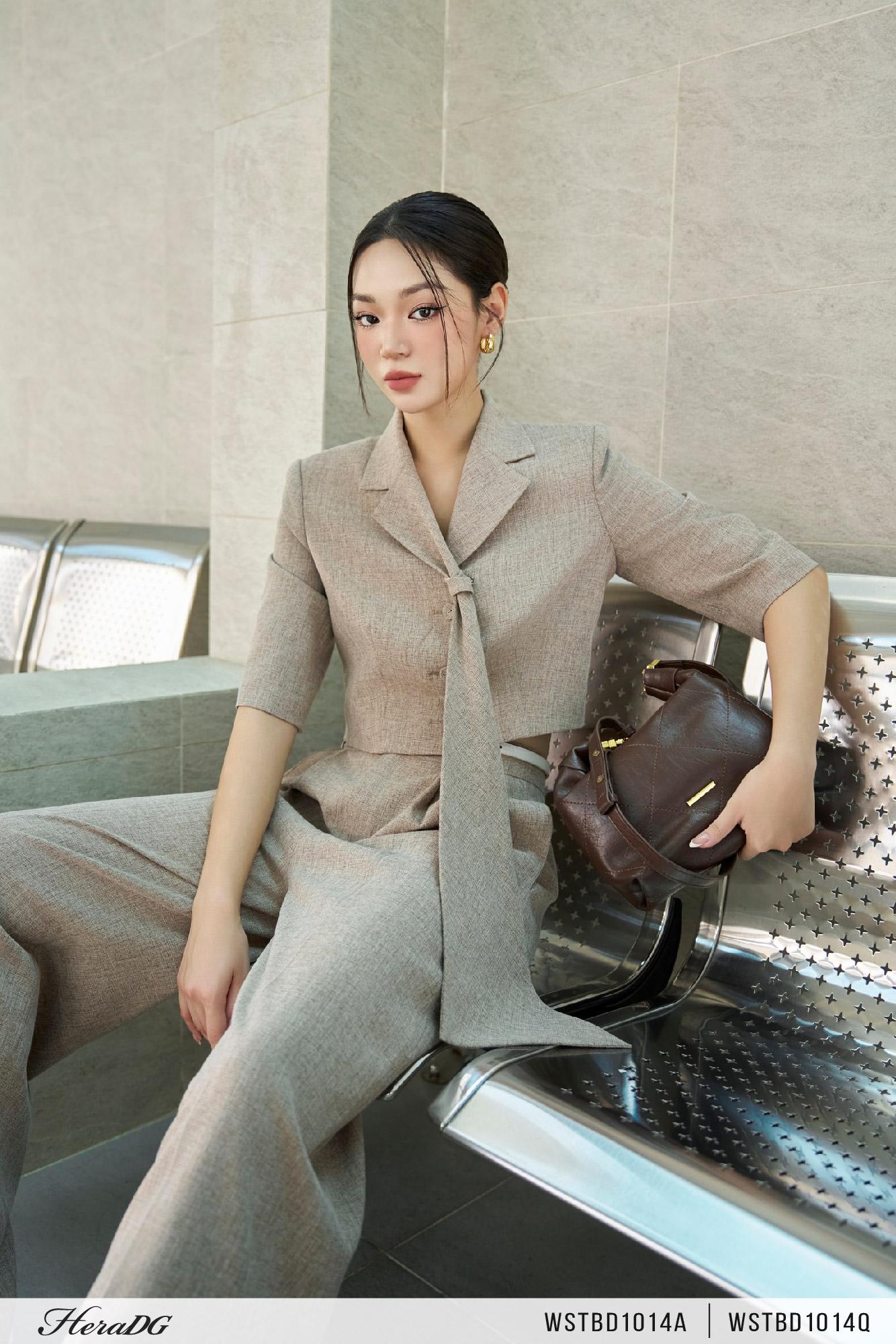 Áo vest cổ cách điệu
