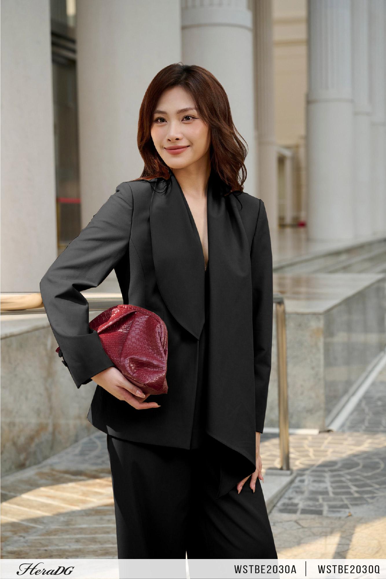 Quần ống suông túi chéo