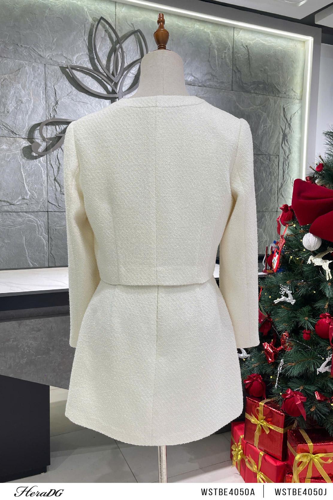 Chân váy dạ tweed dáng A