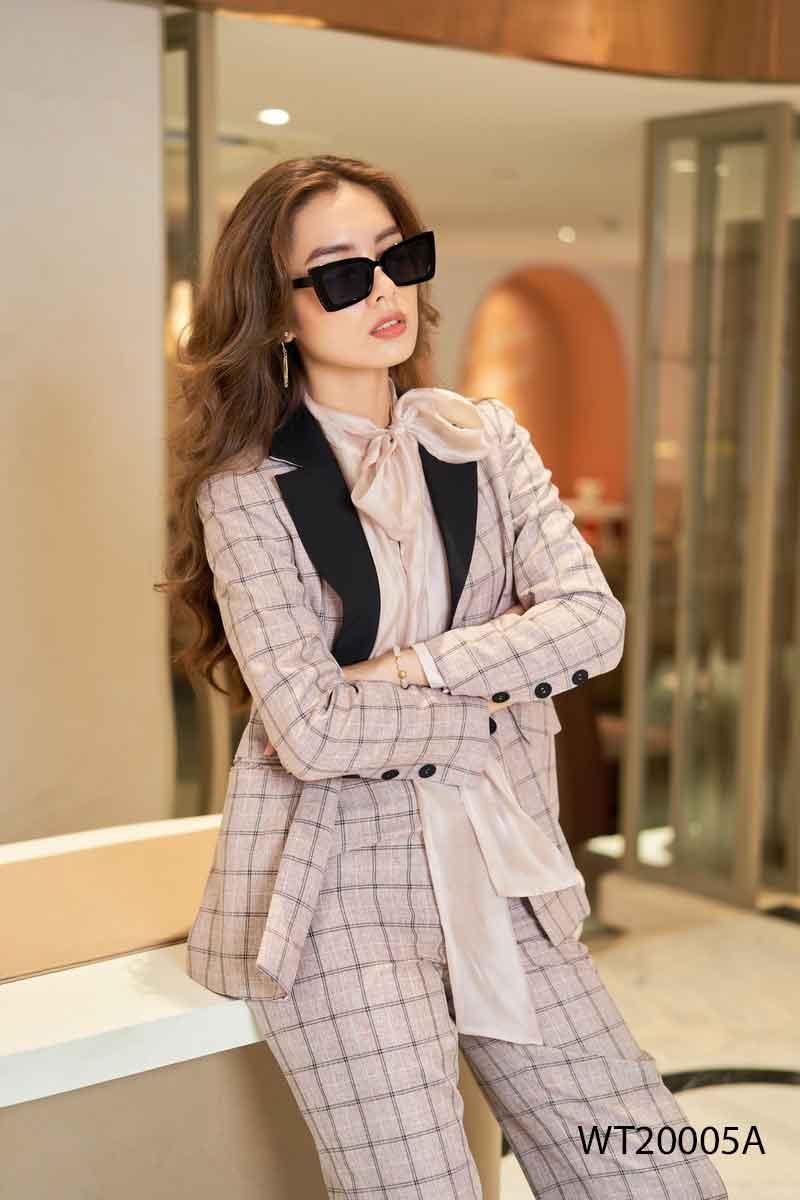 Áo vest phối cổ