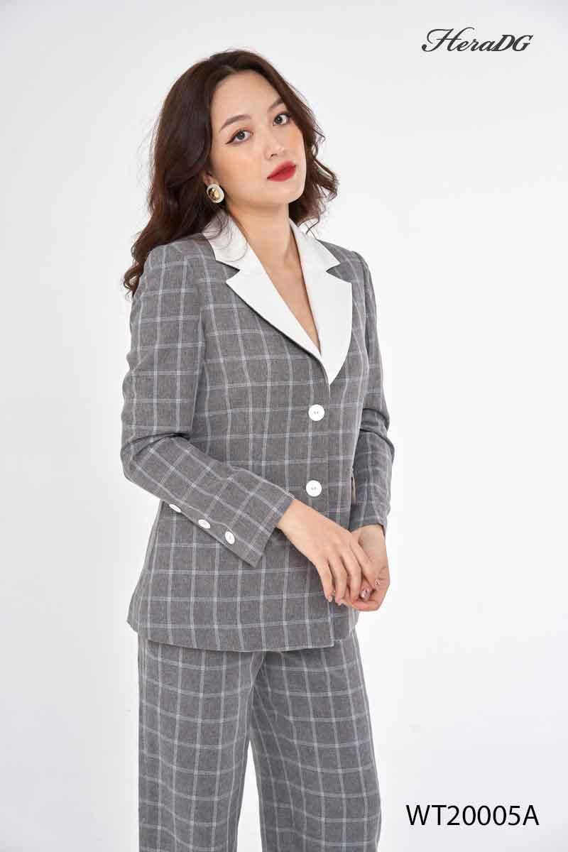 Áo vest phối cổ