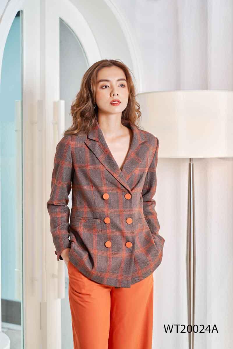 Áo blazer 2 hàng cúc