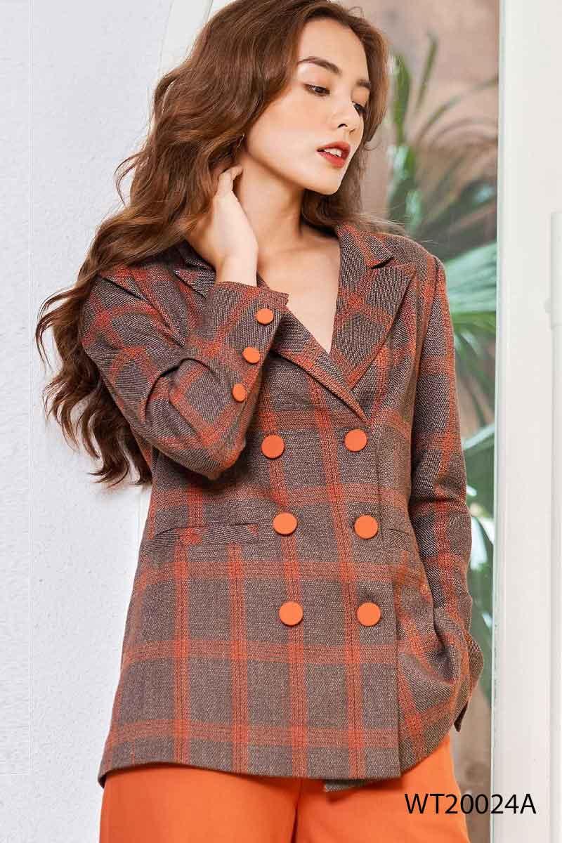 Áo blazer 2 hàng cúc