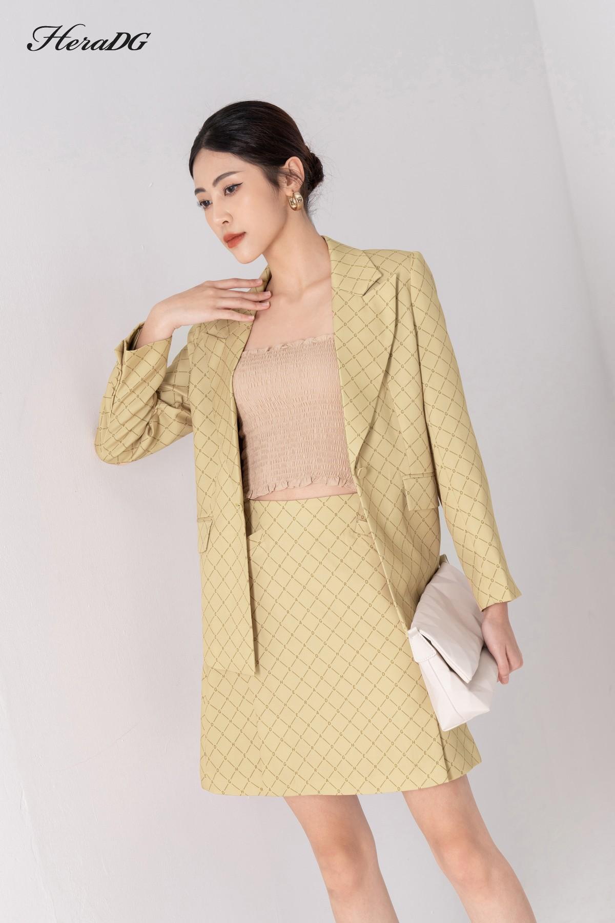 Áo blazer cổ 2 ve