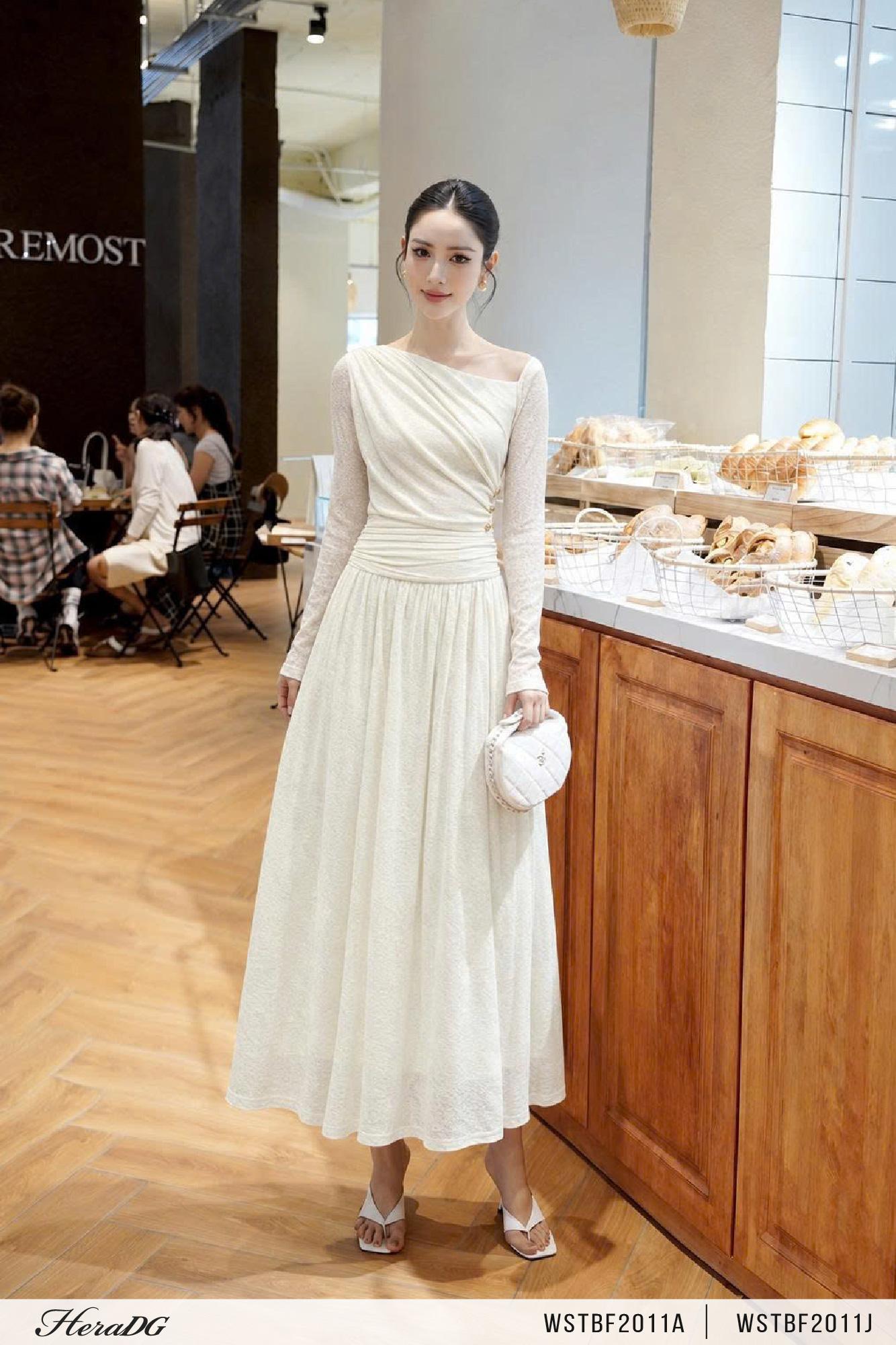 Chân váy xòe cạp nhún