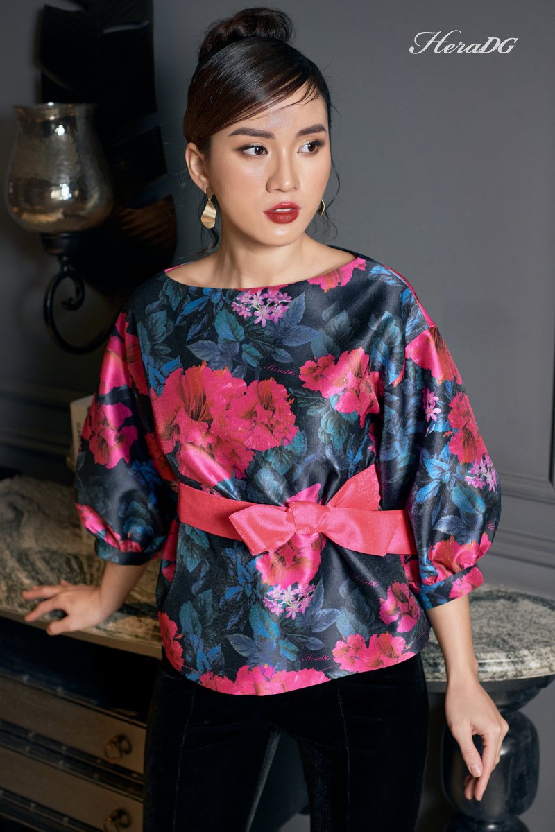 Áo kiểu suông tay bồng