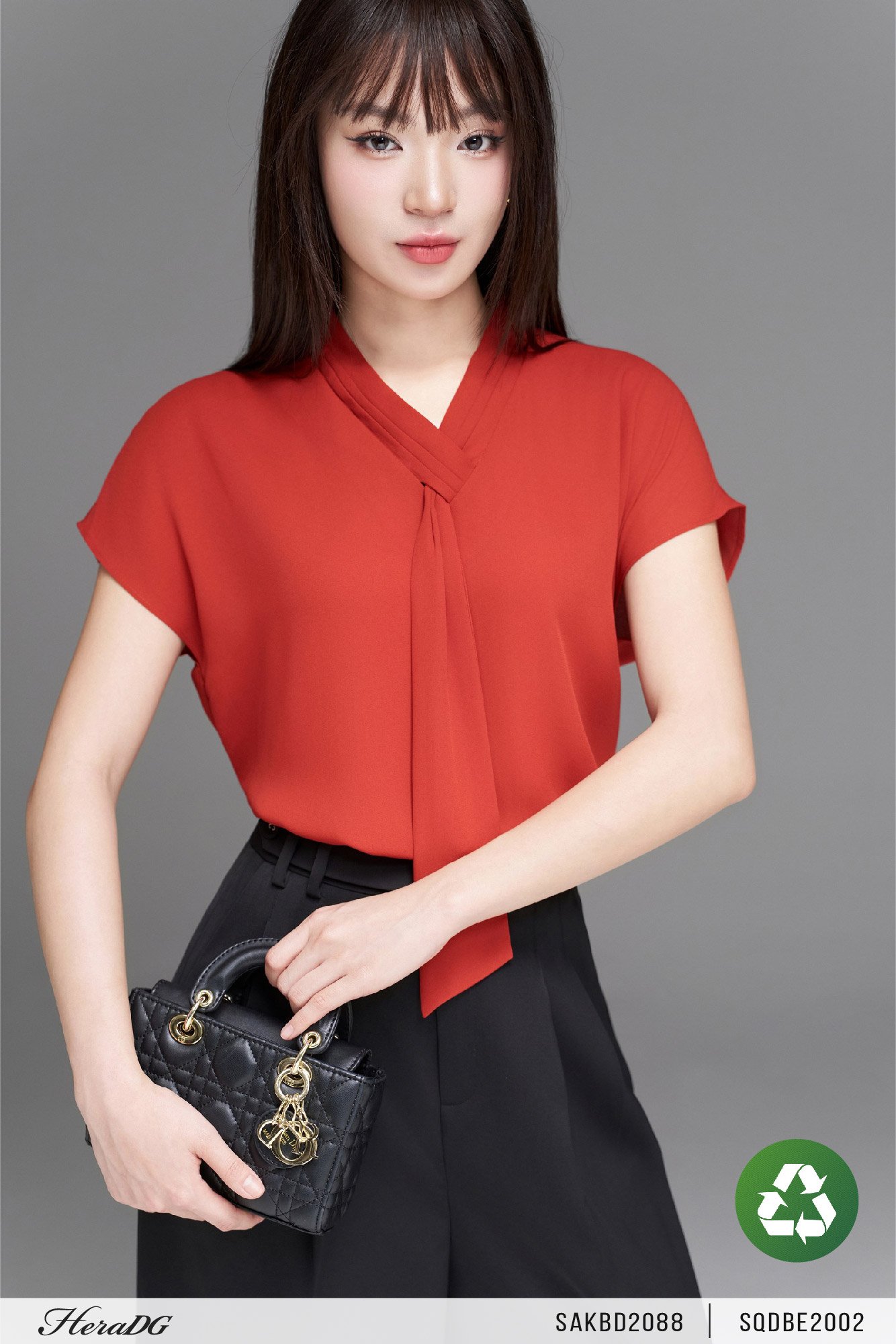 Áo kiểu vai chờm dáng suông