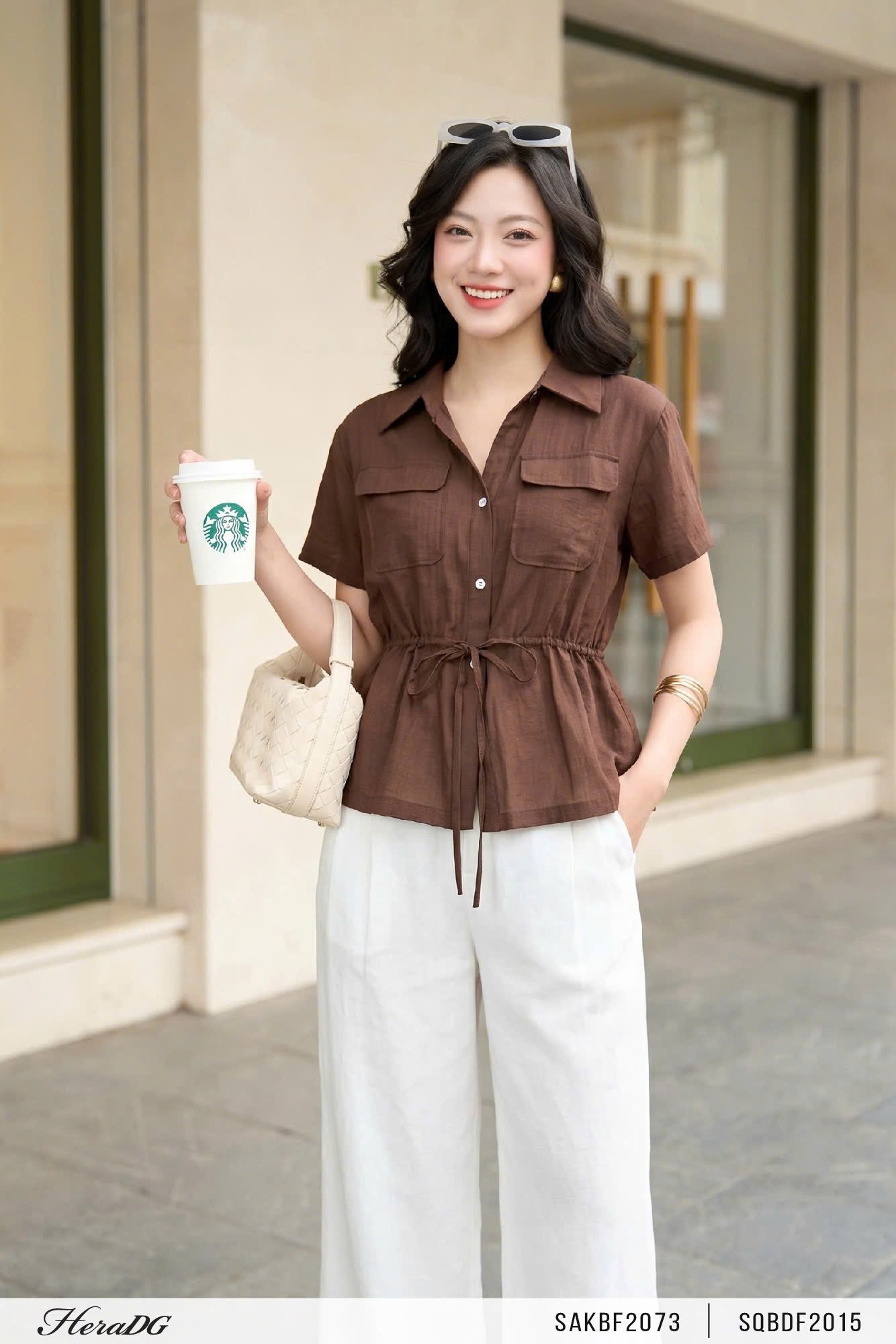 Áo kiểu eo rút dây