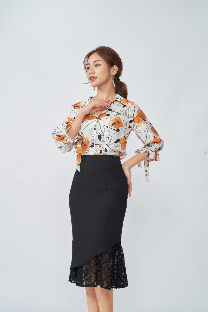 Áo sơ mi tay lỡ