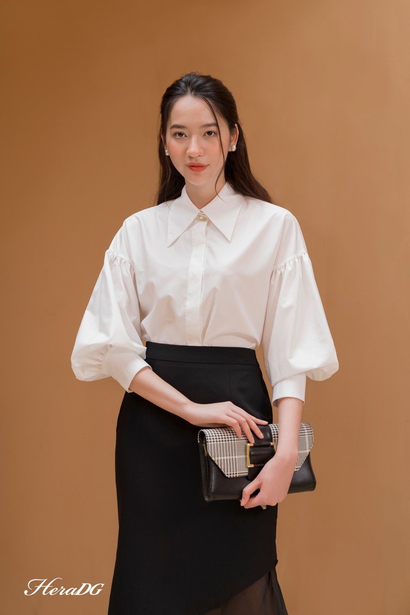 Áo sơ mi cổ đức to