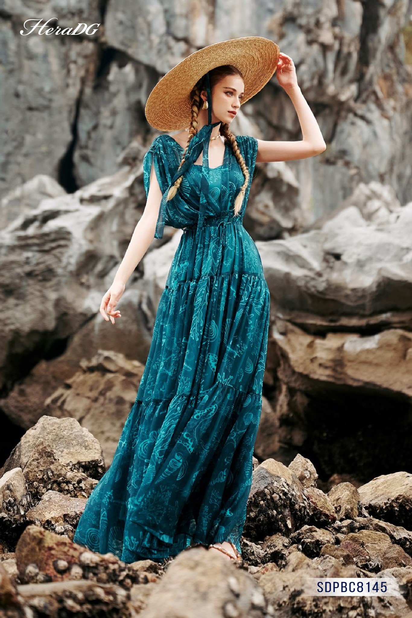 Đầm maxi cut - out