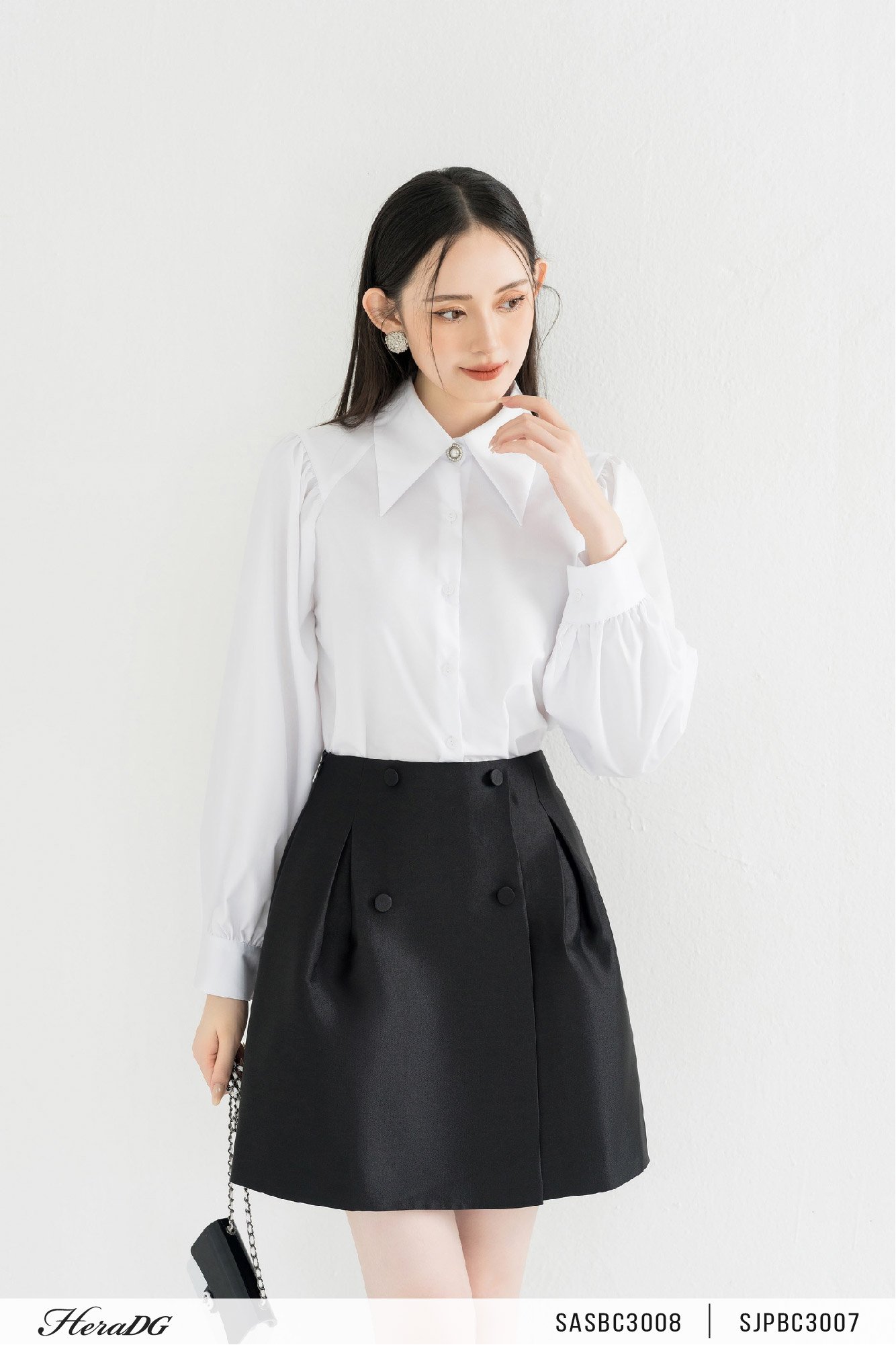 Chân váy A xếp ly