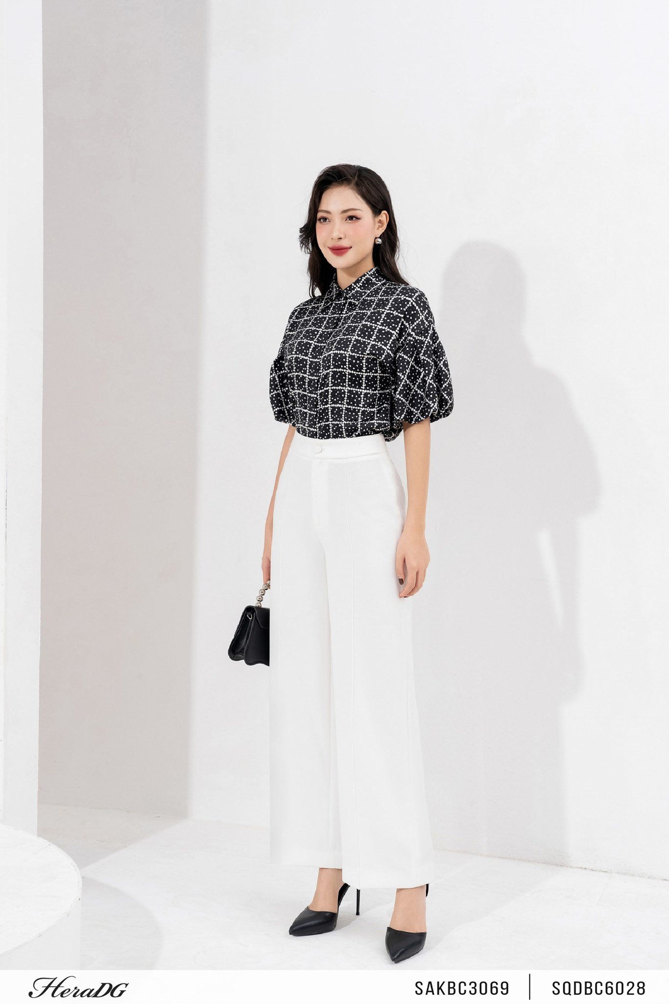 Quần suông mở cúc trước