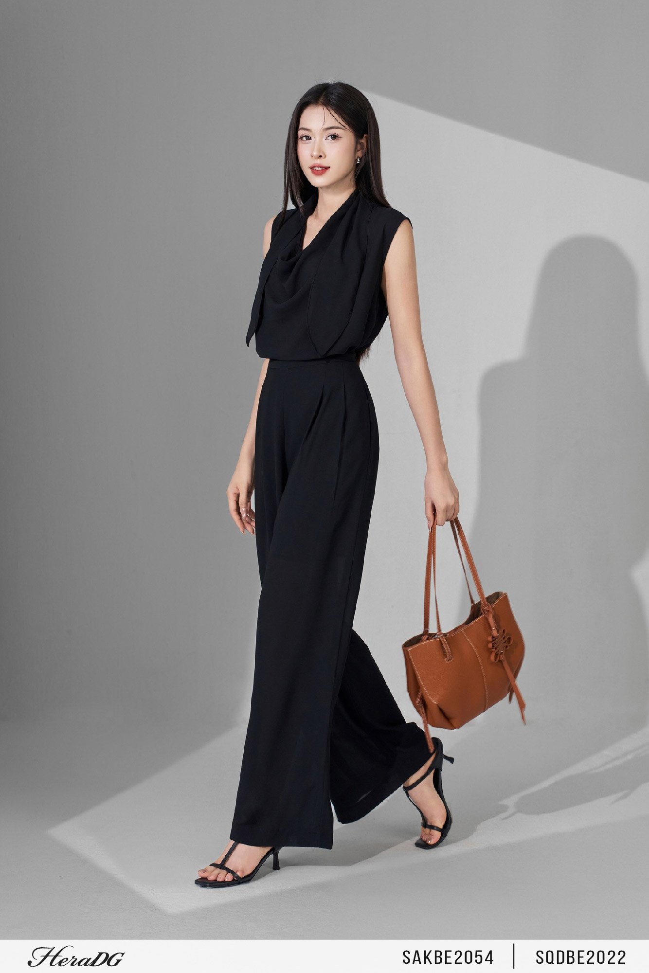 Quần suông xếp ly lật