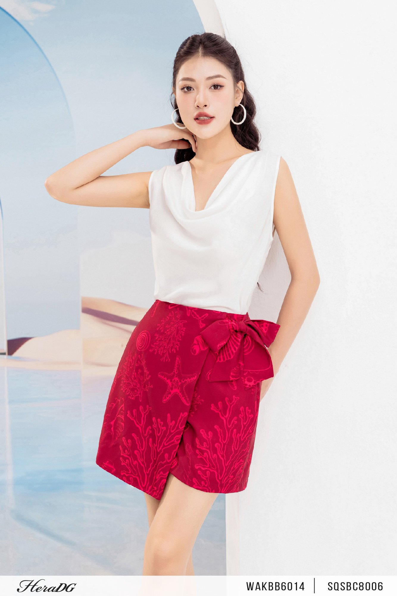 Quần short giả váy