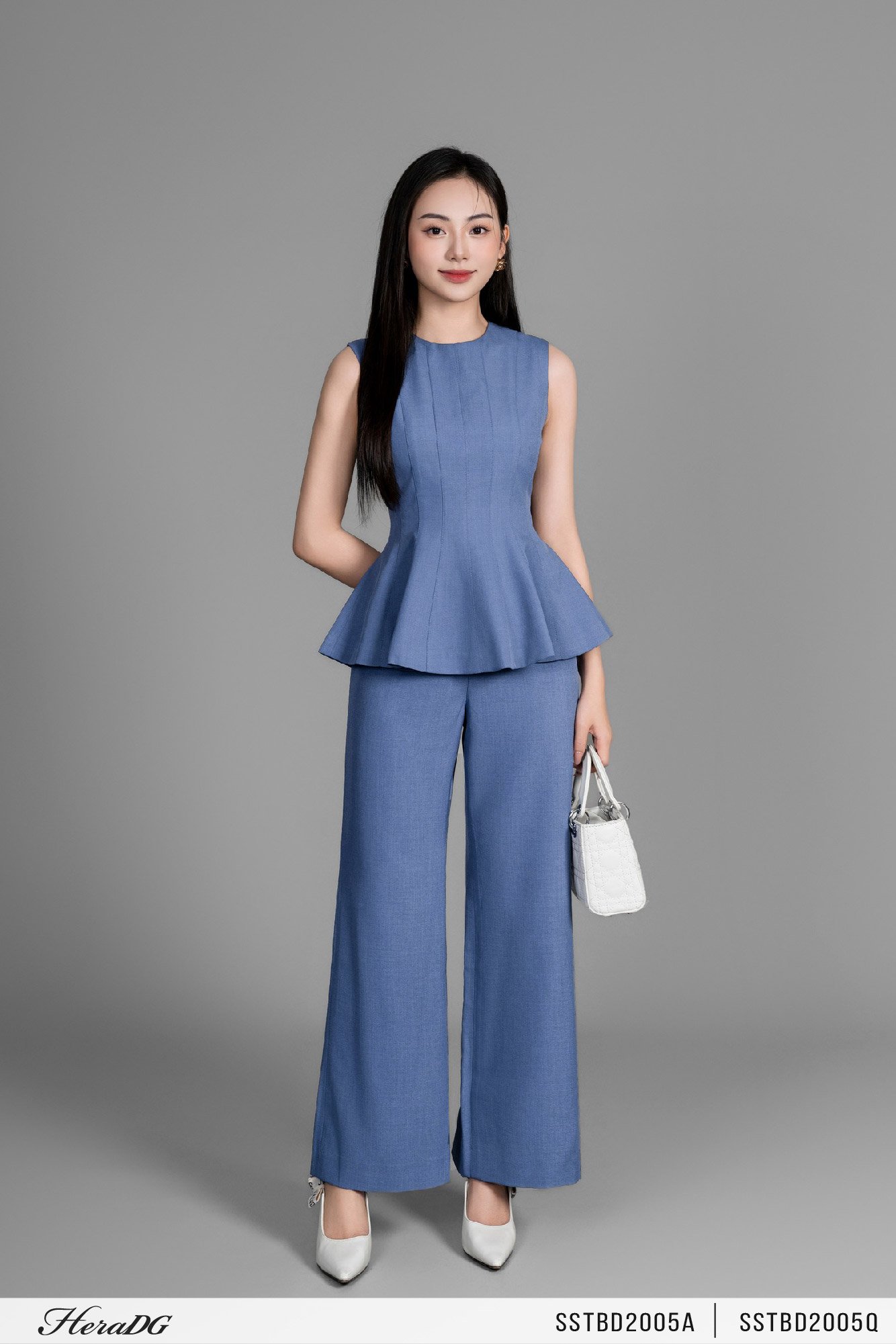 Quần suông túi chéo