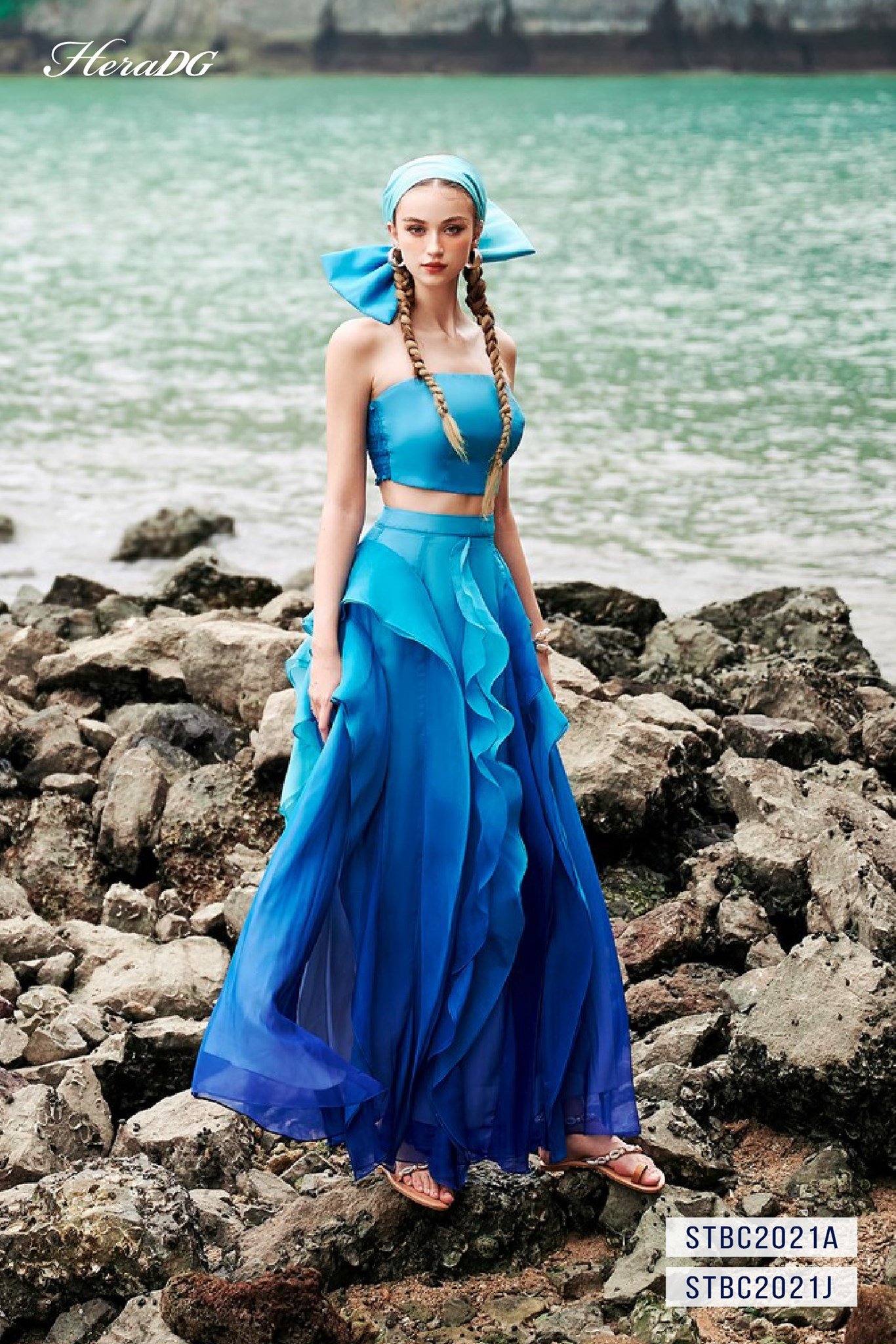 Chân váy maxi bèo rủ