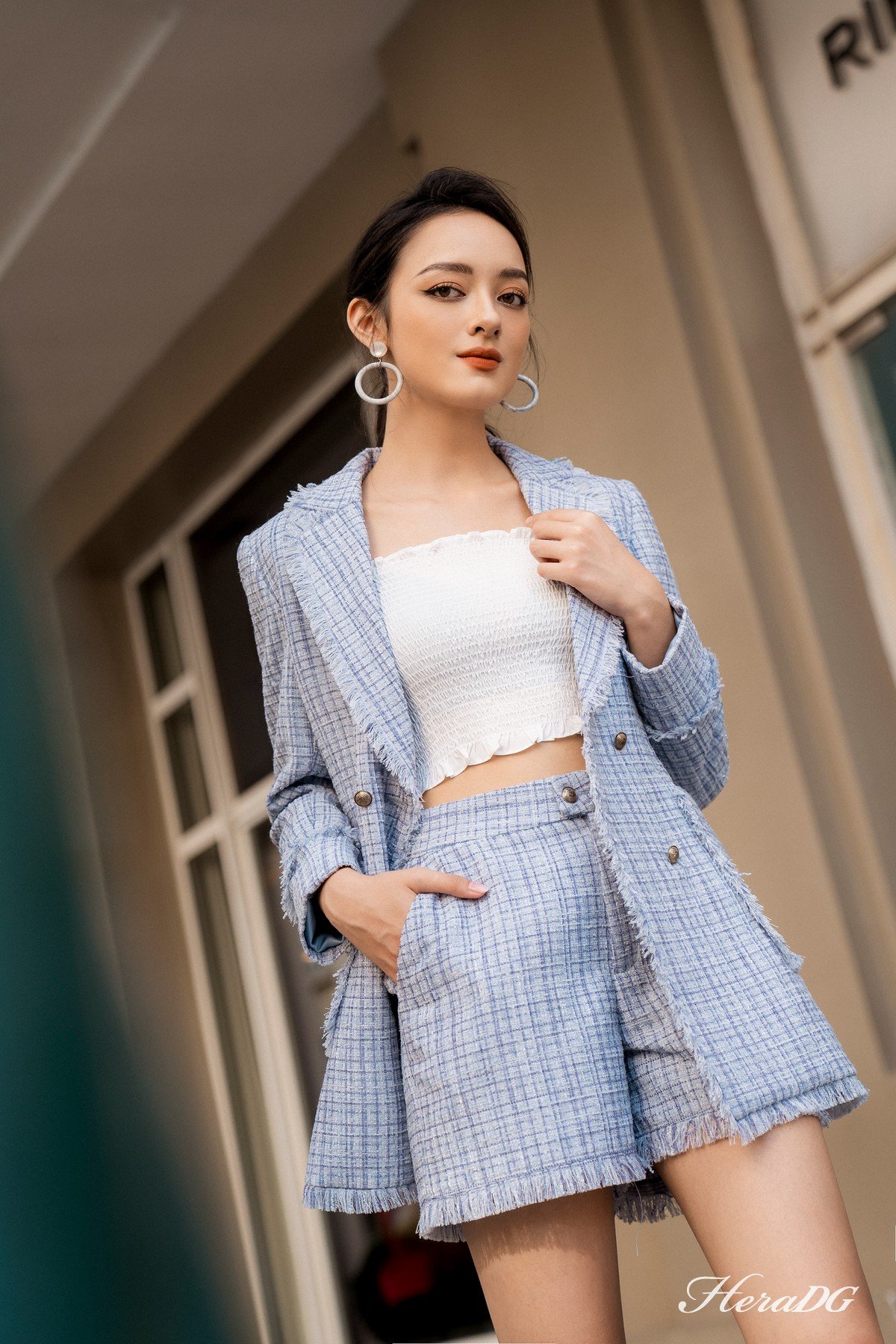 Áo 2 dây chần chun