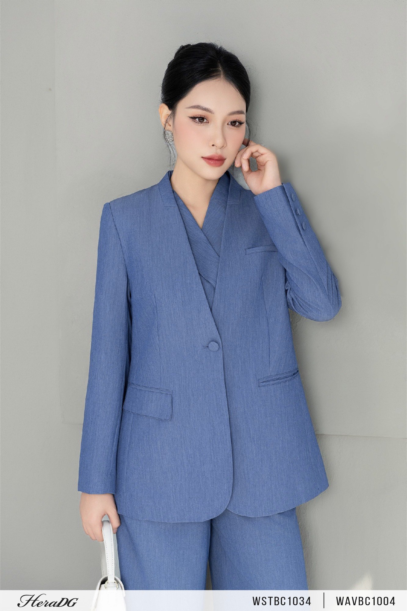 Áo blazer không cổ