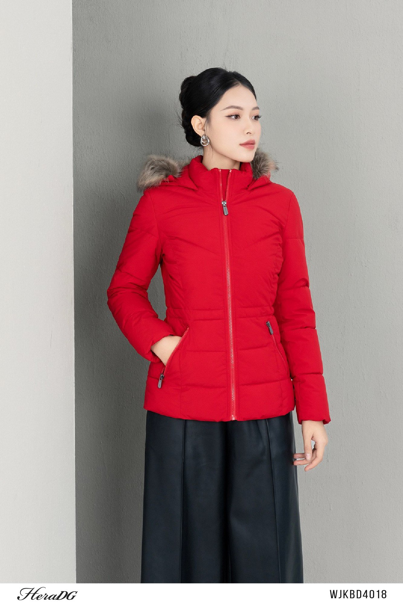 Áo phao 3 lớp dáng ngắn