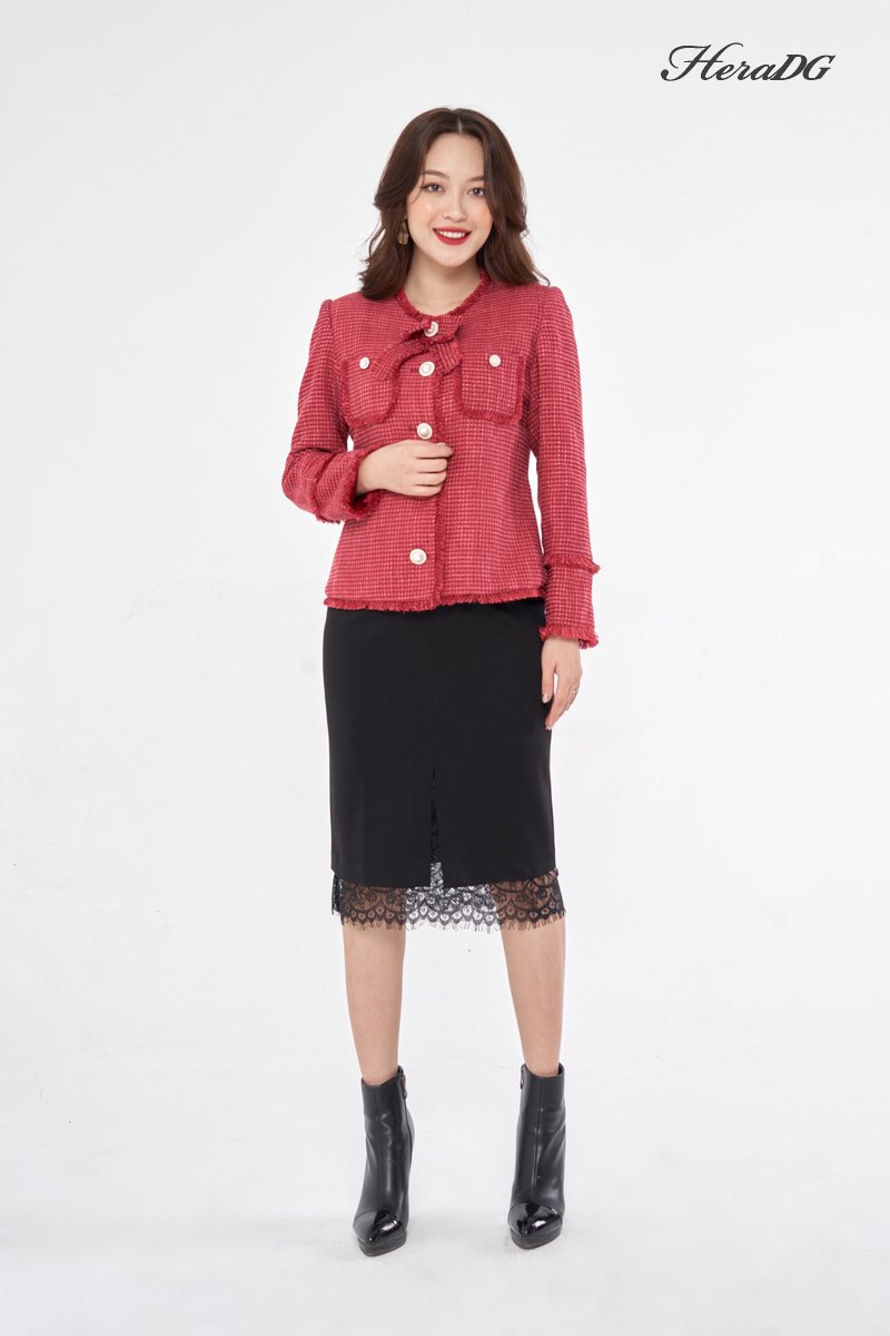 Áo khoác dạ tweed