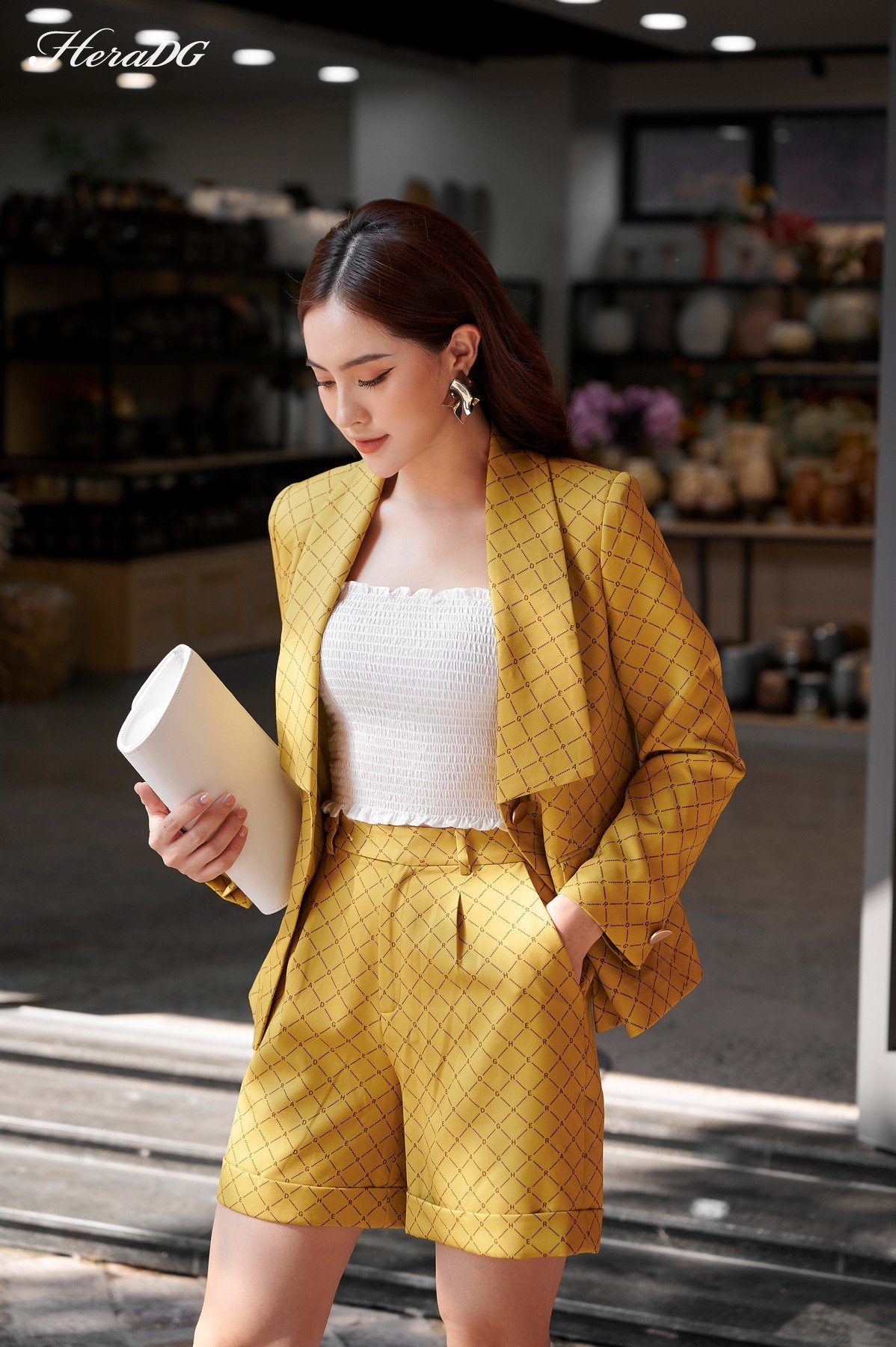 Áo blazer cổ sam