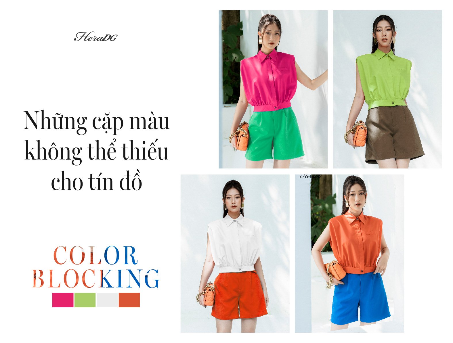 NHỮNG CẶP MÀU KHÔNG THỂ THIẾU CHO TÍN ĐỒ COLOR BLOCKING